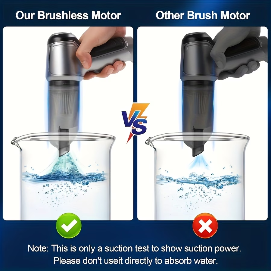 2In1 Cordless Handheld Vacuum Cleaner High Power Vacuum Cleaner Car Vacuum Blowing All-In-One Machine Portable Powerful Vacuum Cleaner with Household Dust Removal Floor Brush Head