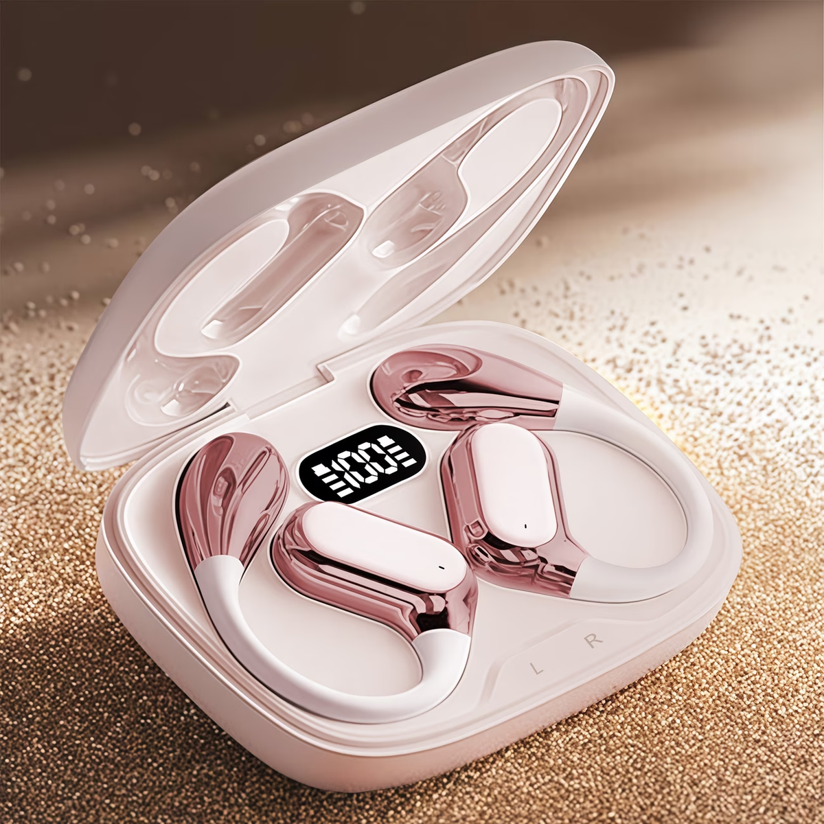 New Style True Wireless On-Ear Earpods • Not In-Ear • TWS HIFI Bass 9D Stereo HD Calling Earphones • Compatible with Android And Iphone • Perfect Sports Earpieces And Smart Headphones for Music, Gaming Couples, Valentine's Day Pres