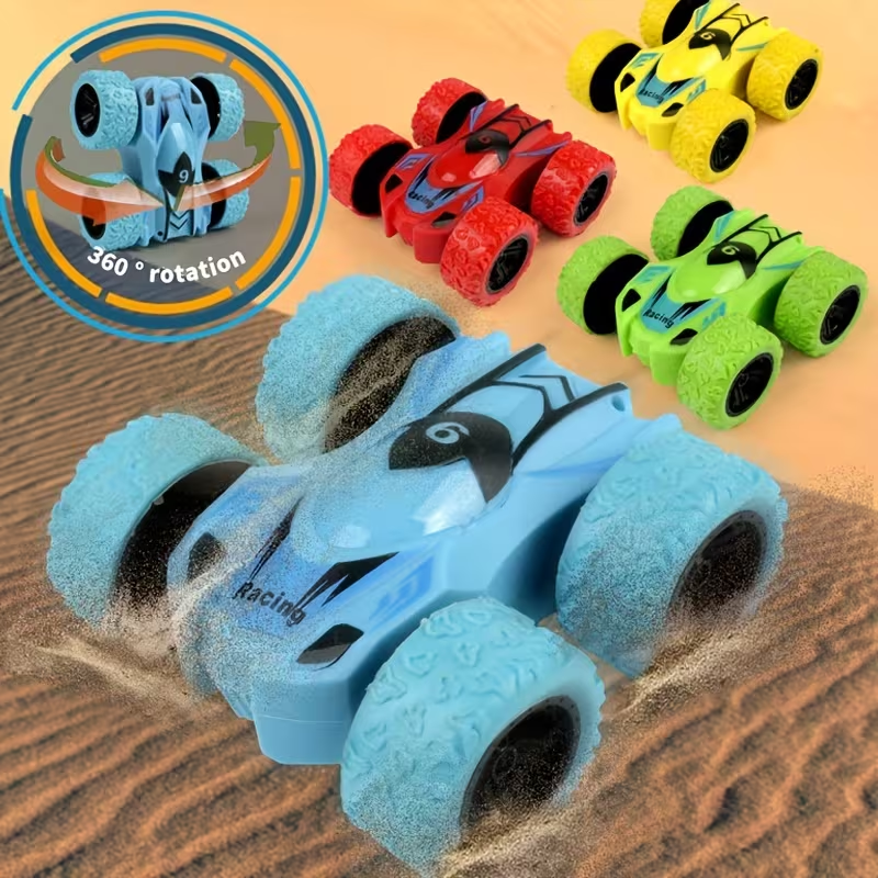 Dual-Sided Inertia Stunt Off-Road Mini Model - Durable, Educational Toy Car for Youngsters - Perfect Gift for Halloween, Thanksgiving, Christmas & Birthdays - Colors Vary for winter