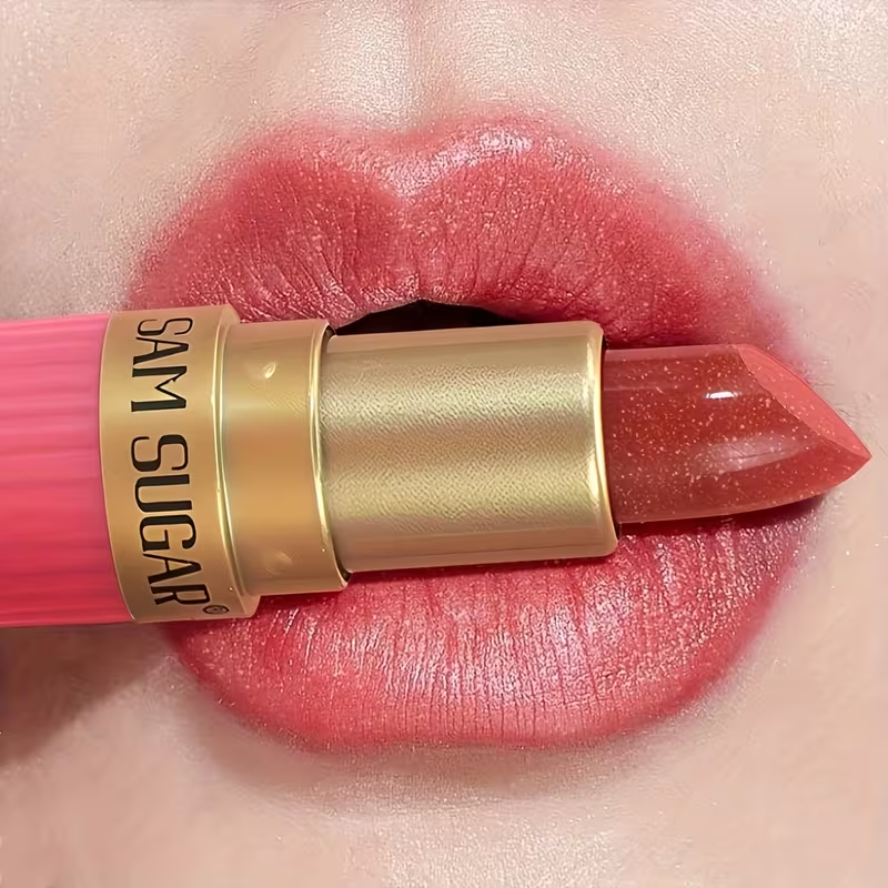 1pc SAM Waterproof Pearlescent Lip Gloss - Long-Lasting Shimmer Lipstick, Non-Sticky Hydrating Formula with Pearlescent, Moisturizing Lip Gloss for All Skin Types (,,, Tints) - Easy Application