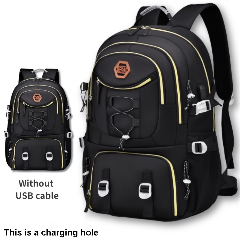 New Multifunctional Men's Fashion Backpack for Short Trips, Business Travel Bag with Multiple Pockets and Large Capacity, Laptop-Friendly, Stylish Casual Shoulder Bag, Commuter Bag, Overnight Stay Bag, Perfect for Students, Work, School