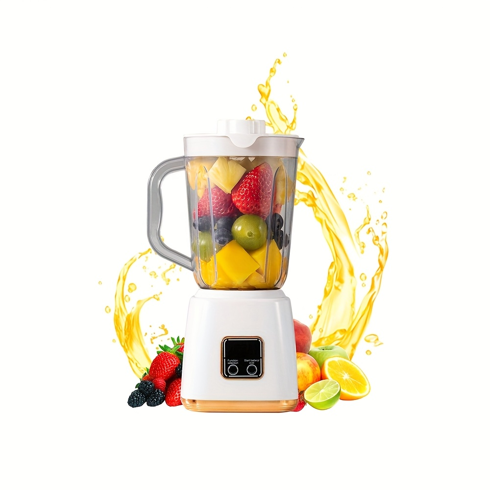 This multi-functional household food processor/food blender/juicer/vegetable blender features a 10-blade stainless steel blade, one-button start, rapid juicing, and a cordless, convenient design.