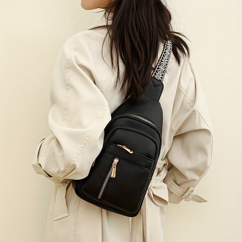 Women'S Vintage Versatile PU Crossbody Bag, Casual And Stylish with Multiple Pockets And Large Capacity Shoulder Bag