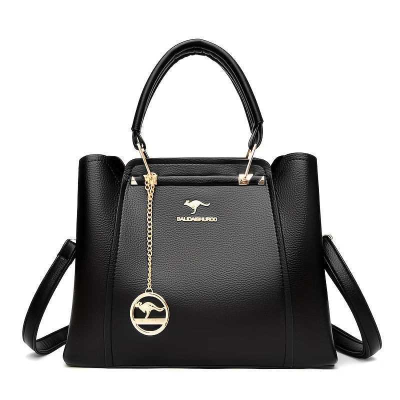 Single-Shoulder Women'S Bag 2025 New Style Tote Middle-Aged Handbag Versatile Elegant And Fashionable Mom Crossbody Bag