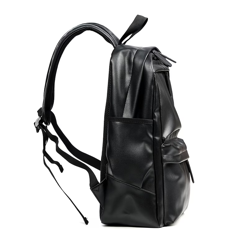 Men Backpack Pu Fashion Travel Bag Casual 15.6 inch laptop backpack