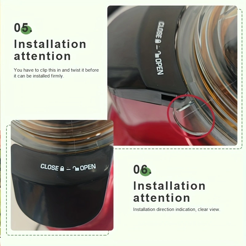 Home Juicer, Multifunctional Slow Juicer with Pulp and Juice Separation, Fully Automatic, Large Diameter, Fruit and Vegetable Juice Extractor