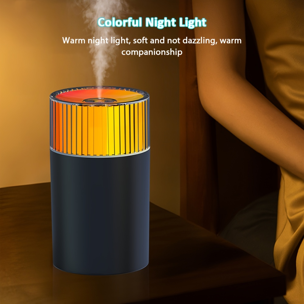 This new nano-atomizing humidifier features two modes, 10 hours of continuous misting, a 300ml large-capacity water tank, a seven-color night light, and quiet operation. Suitable for car, bedroom, and various other scenarios.
