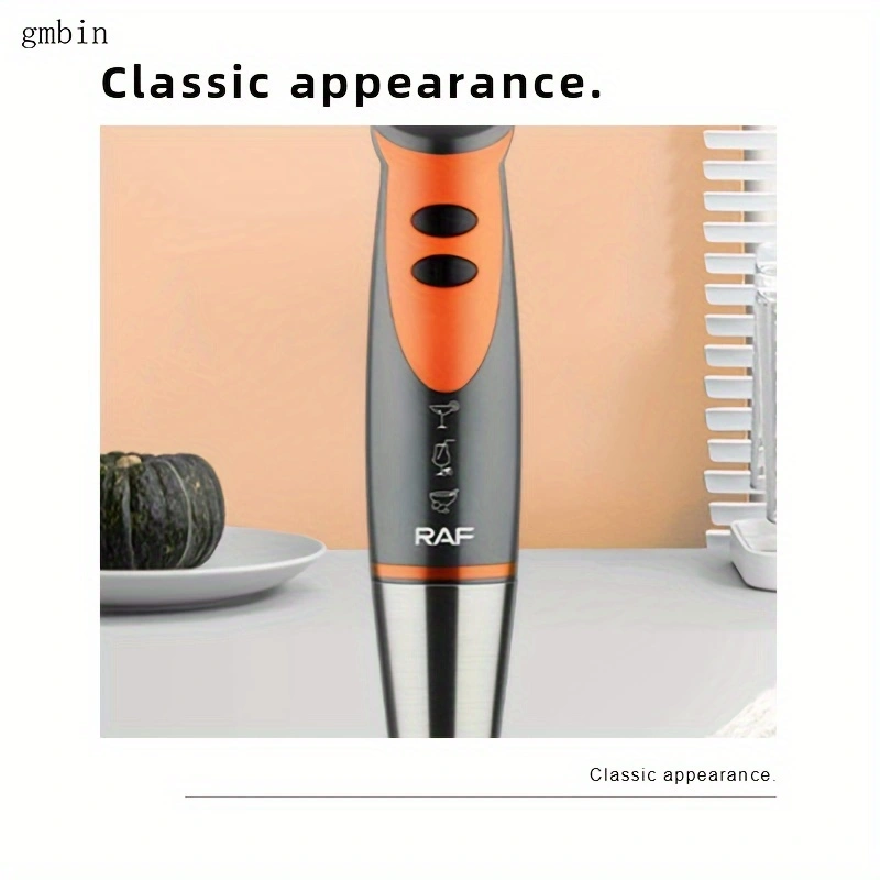 Stainless steel immersion mixer