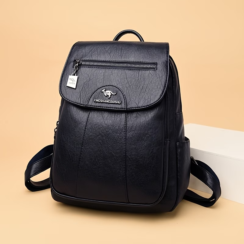 New Large Capacity Women's Backpack, Fashionable Versatile Casual Minimalist Vintage Shoulder Crossbody Bag
