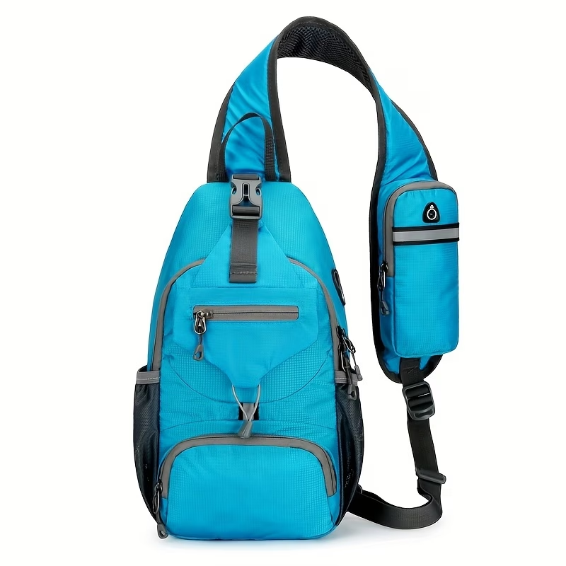 1pc Outdoor Lightweight Chest Bag, Multifunctional Crossbody Bag With Shoulder Strap For Travel, Mountaineering, And Hiking
