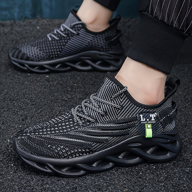 Men'S Lightweight And Stylish Plus-Size Casual Sports Shoes with Elastic Soles