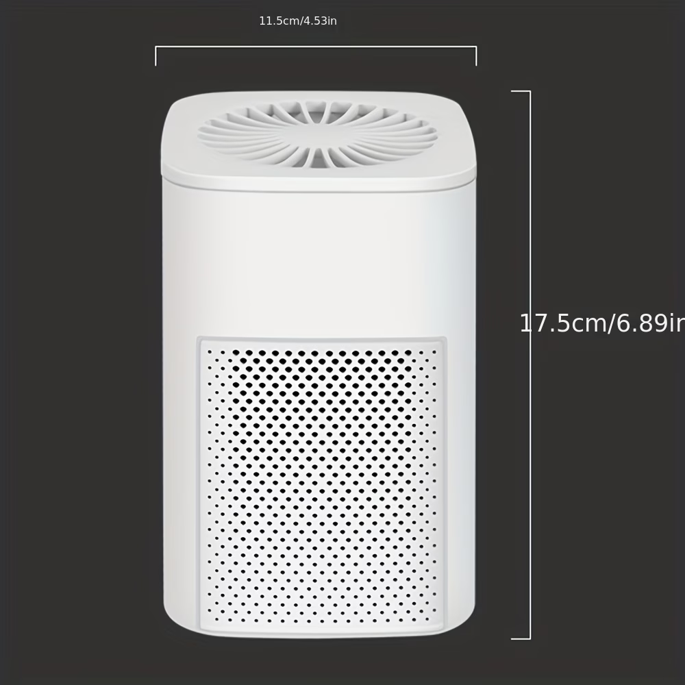 TURAOHU The 2026 Household Small Air Purifier Is Suitable for Effective Deodorization in Offices, Living Rooms, and Bedrooms, and Can Capture Smokers, Dust, Pollen, and Pet Dander