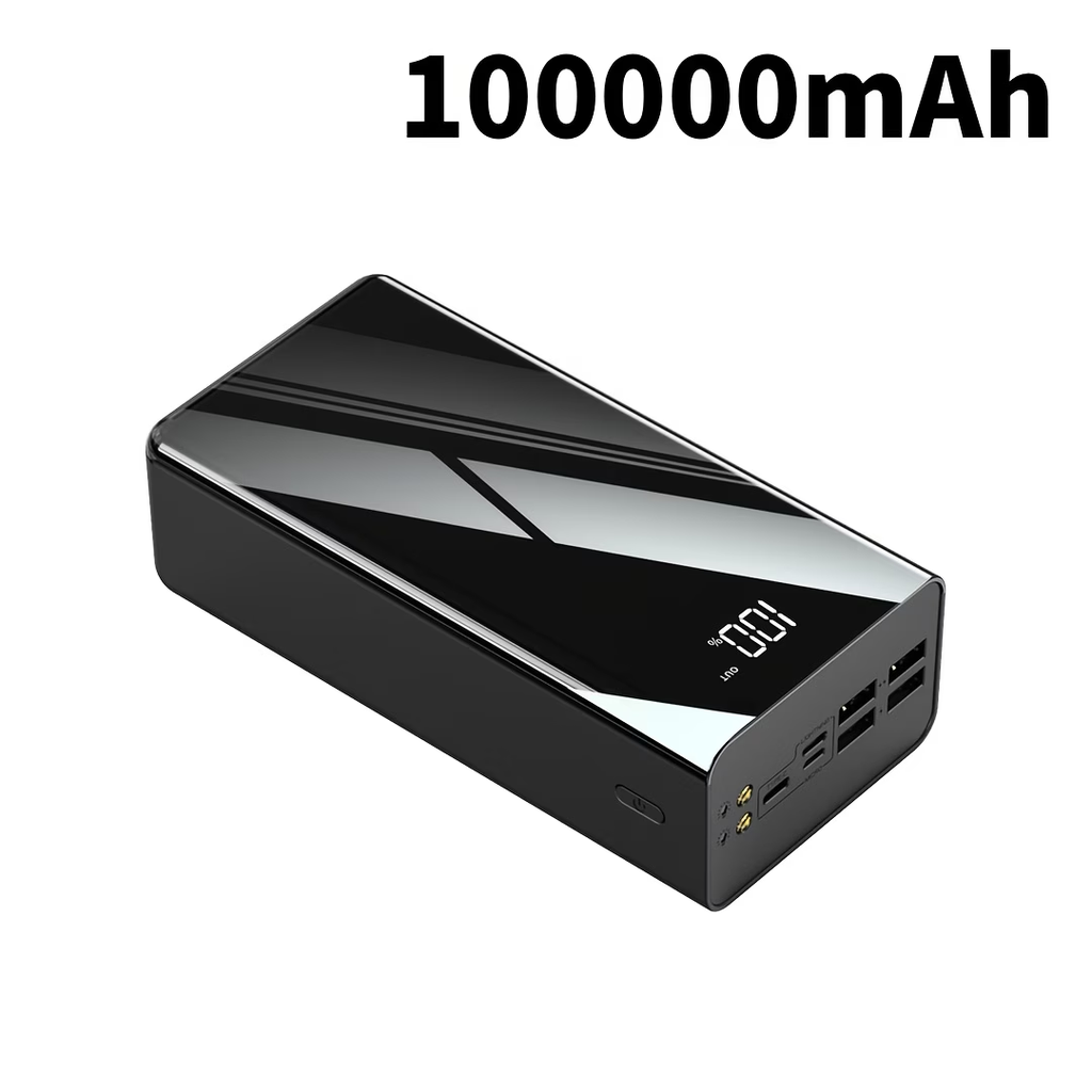30000mAh/50000mAh/100000mAh Portable Mobile Power Bank | 22.5w Super Flash Charging Digital Display, Outdoor Travel Camping Light, Fast Charging Reserve Battery Pack, Large Capacity, Two-way Fast Charging