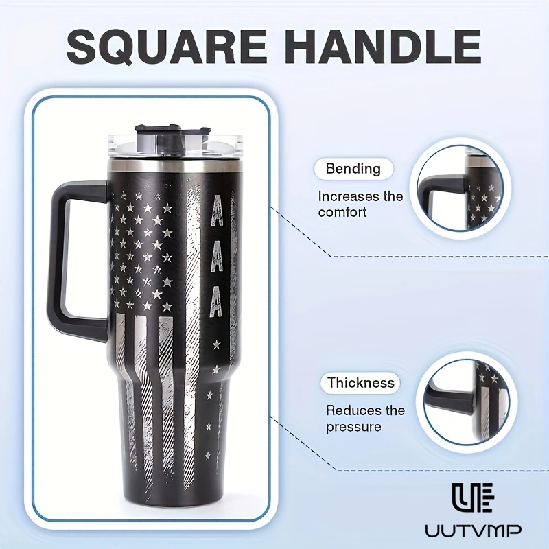 Large capacity 304 stainless steel insulated mug, car mug, 40oz large capacity