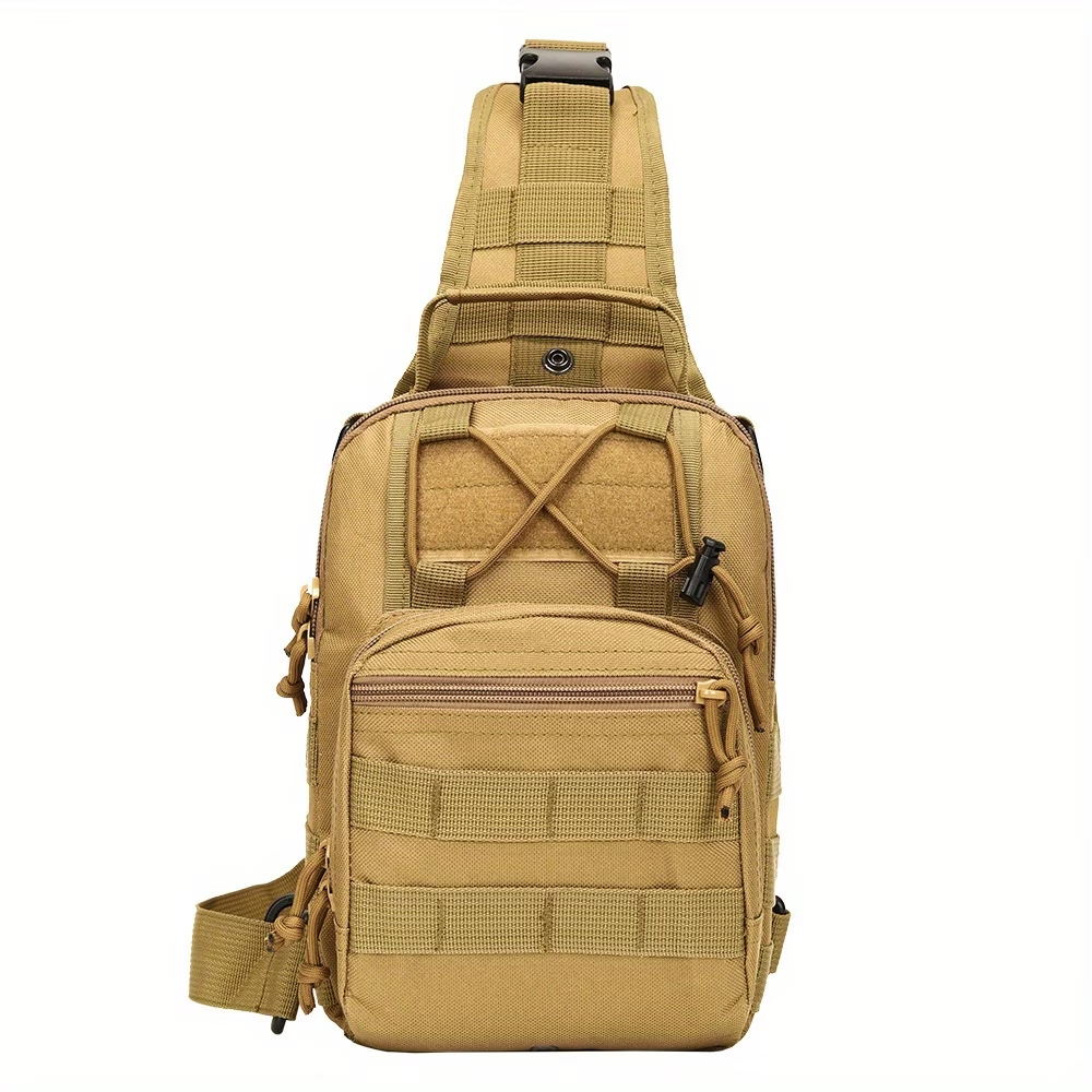 Outdoor Sports Men's Chest Bag, Crossbody/Handheld Multi-functional Tactical Small Chest Bag, Unisex