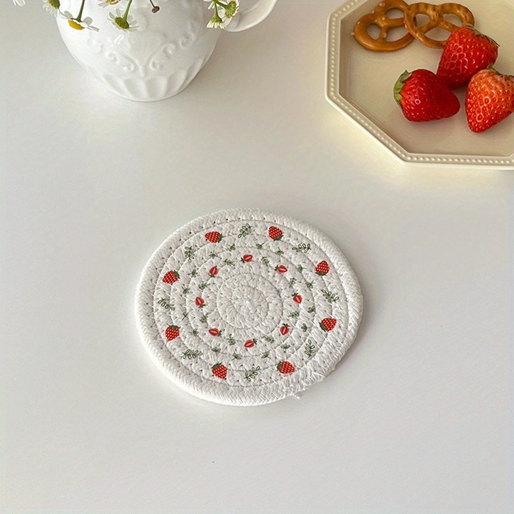 Woven Insulated for home Dining Mats And Trays for Casseroles Teacups Kettles Heat-Insulating Mats Essential Tools for Home Use