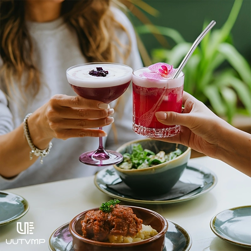 3PCS  Ice drink strainer, straw, and spoon, made of thickened 304 stainless steel, not for single use, reusable, 18cm long, detachable for cleaning, multifunctional, smooth and comfortable to use.