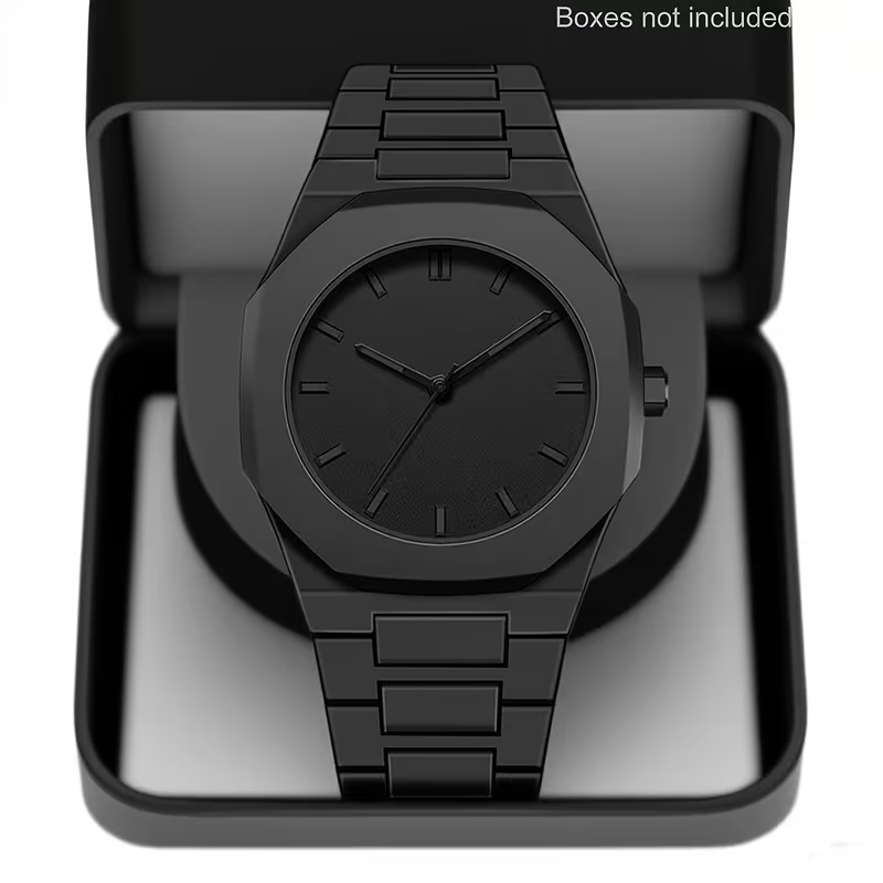 1pc Men's Women's Watch - Minimalist Modern Black Quartz Watch with Adjustable Strap, Everyday Casual & Formal Wear, Perfect Gift for Birthdays, Graduation, Couples - Affordable Luxury Watch for Him/Her, Back to, Creative Design
