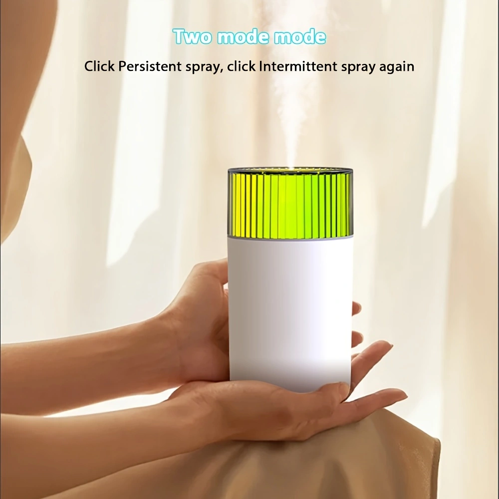 This new nano-atomizing humidifier features two modes, 10 hours of continuous misting, a 300ml large-capacity water tank, a seven-color night light, and quiet operation. Suitable for car, bedroom, and various other scenarios.