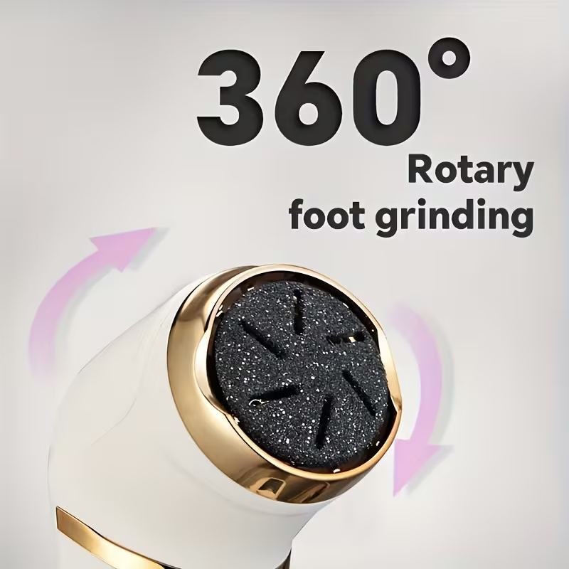 Electric Remover Rechargeable Portable Foot File with - Professional Electronic Pedi for Dead, Hard Cracked Skin Feet & Hands, Killer Device Suitable for & Travel, Ideal Foot Care Gift ，for toenail& foot clean