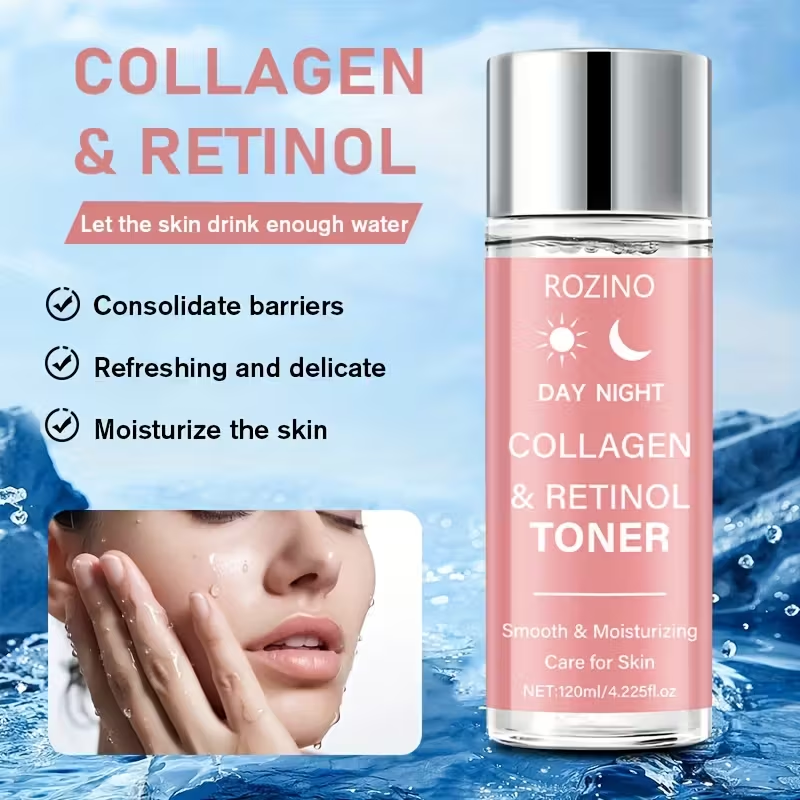 Collagen Toner Balances Skin Tone, Smooths The Skin, Instantly Tightens, And Provides an Immediate Lifting Effect, Making The Skin Appear Lighter And Brighter. It Covers, Is a Toner
