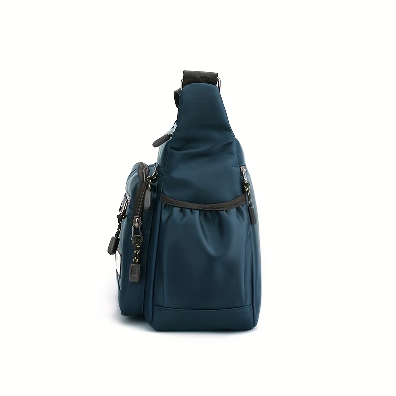 Large Capacity Men's and Women's Bag Shoulder Bag High Quality Wear- Backpack Multi-pocket Business Bag Business Casual Men's and Women's Messenger Bag [Zipper Direction Random, Random Letters]