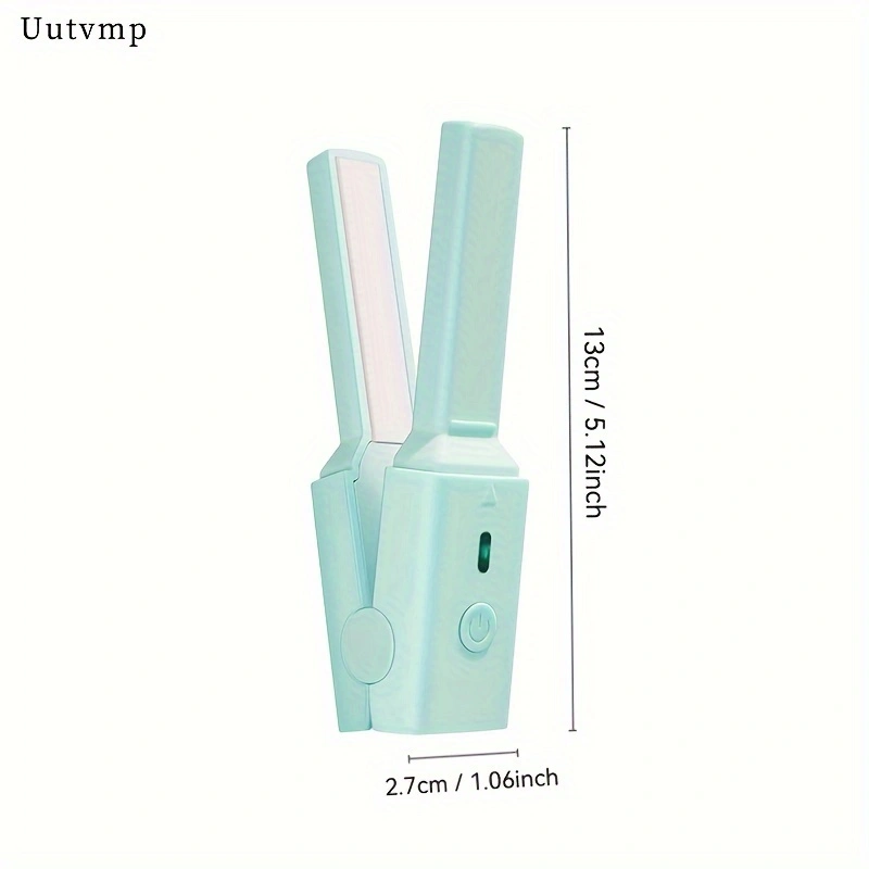 USB-powered mini hair straightener, 2-in-1 straightener and curling iron, portable fringe straightener for dorm rooms, small and exquisite.
