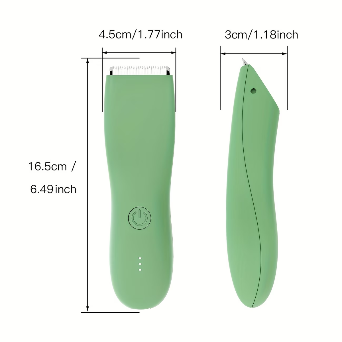 Professional Body Hair Trimmer with IPX6 Rating And Replaceable Blades. Electric Groin And Body Hair Trimmer for Men, Featuring a Replaceable Ceramic Blade for Grooming, Ideal for Male Shaving And Female Bikini Trimming