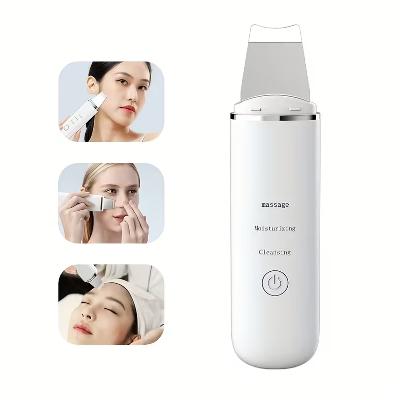 Home Use Facial Pore Cleaner Deep Cleansing Peeling Skin Scrubber Face Spatula, Skin Spatula Cleanser, Skin Spatula for Face, Facial Spatula Cleansing Electric Pore Cleanser Skin Shovel Machine