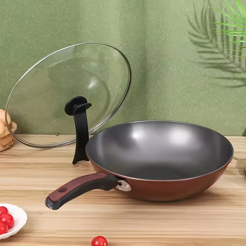 3-piece cookware set: wok, frying pan, and saucepan