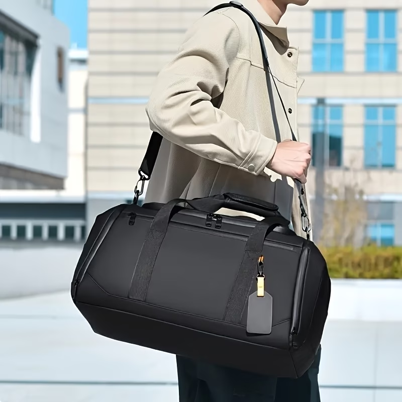 New Large Capacity Travel Tote Bag, Big Handbag, Men'S Hand-Twist Bag, Portable Overnight Luggage Bag, Unisex Sports Fitness Bag, Spacious Interior And Stylish Design, Suitable for Gym, Sports, And Outdoor Adventures - Casual Style