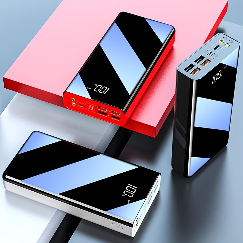 30000mAh/50000mAh/100000mAh Portable Mobile Power Bank | 22.5w Super Flash Charging Digital Display, Outdoor Travel Camping Light, Fast Charging Reserve Battery Pack, Large Capacity, Two-way Fast Charging