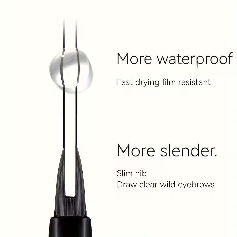 Dual-ended Precision Eyebrow Pencil, Two Functions in One, Quick Shaping, Fine and Natural, Waterproof and Sweat-resistant, Even Ink Flow, Suitable for Beginners, Precise and Smooth, Easy to Carry, Birthday Gift, Halloween, Music Festival