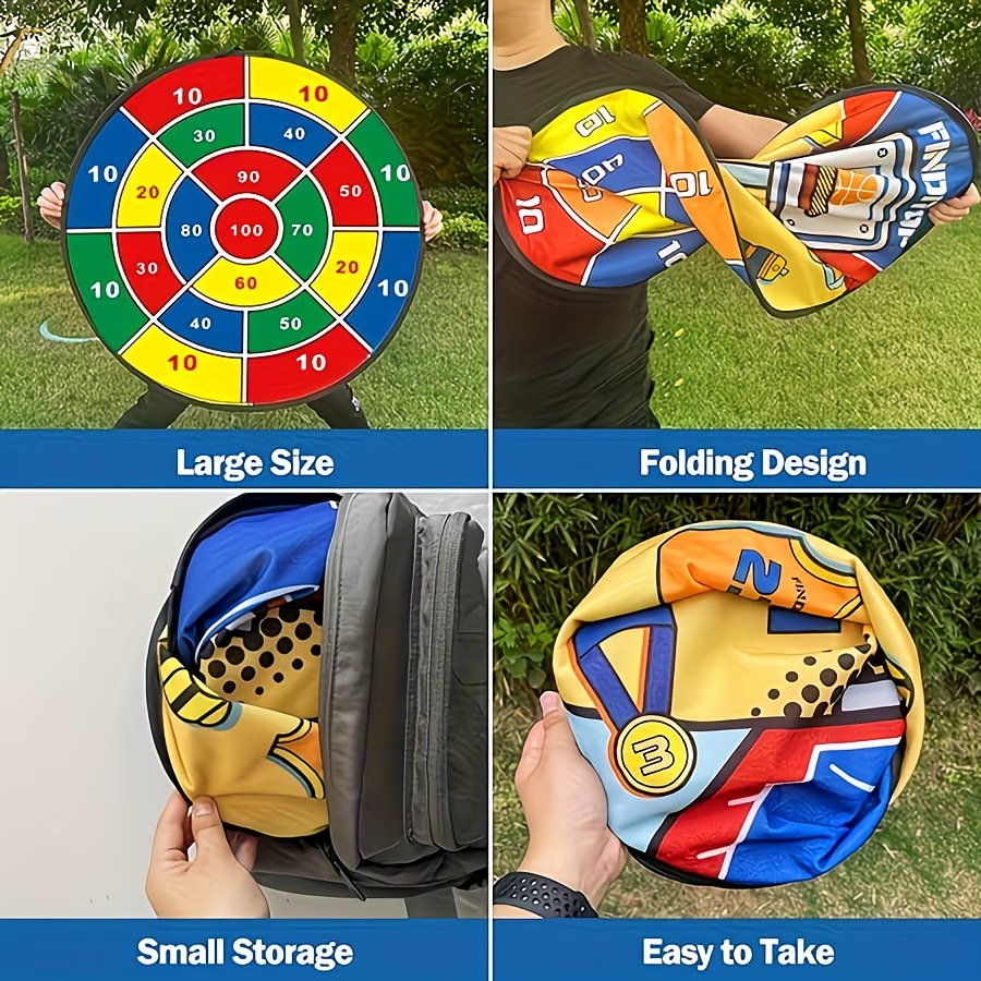 29.13 Inch/74Cm Large New Digital Dartboard, Including One Dartboard, One Hook, And 4dart board+8 Balls
