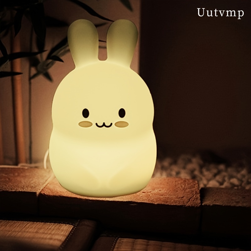 USB plug-in patting light, stress-relieving silicone office/bedroom ambient night light