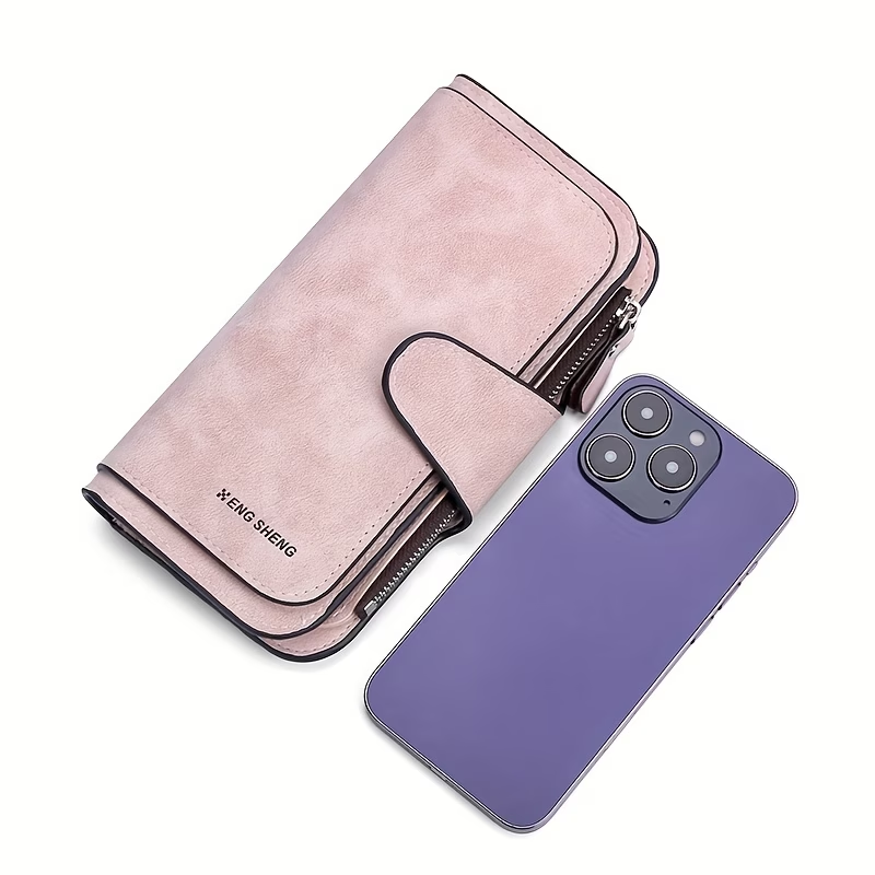 Retro Minimalist Short Walet, Solid Color Clutch Credit Card Case, Multi Card Slots Wallet