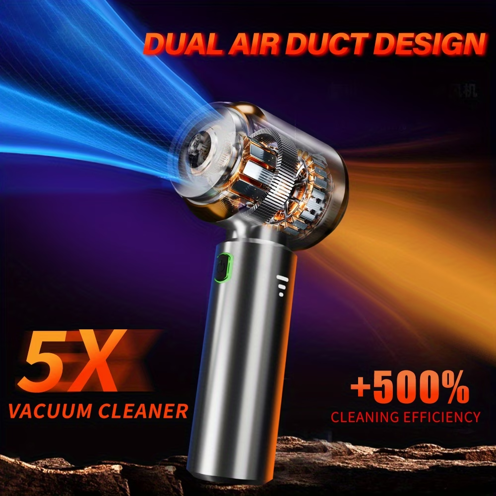 160000PA Car Vacuum Cleaner Portable Cordless Vacuum Cleaner Handheld Wireless Strong Suction Car Cleaner Cleaning Machine Mini Vacuum Cleaner Extractor Vacuum Car Deatiling