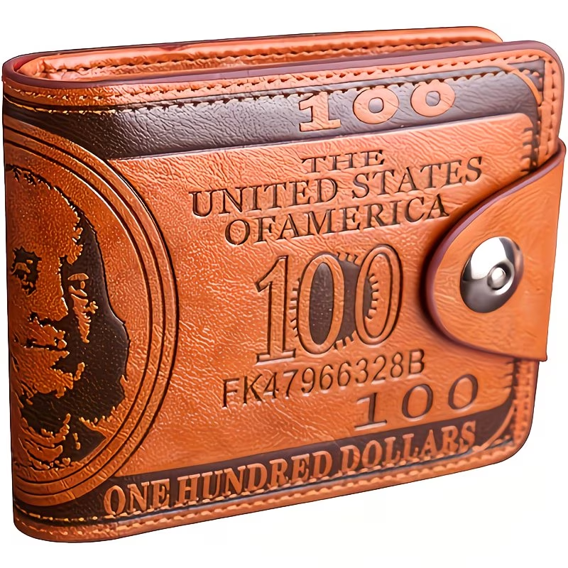 Men'S USD Bill Cash Box, 8.66inch When Unfolded, Credit Card Photo Album, Transparent ID Window, Ultra-Thin Card Holder Design, Lightweight And Portable Storage, Business Travel Essential, Applicable to 99 Regions