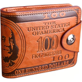 Men'S USD Bill Cash Box, 8.66inch When Unfolded, Credit Card Photo Album, Transparent ID Window, Ultra-Thin Card Holder Design, Lightweight And Portable Storage, Business Travel Essential, Applicable to 99 Regions