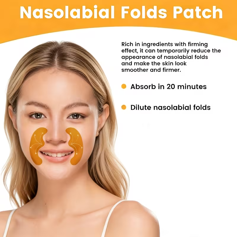 10pcs of Patches for Smoothing Nasolabial Folds - a Solution for Firming Skin Care, Resulting in Smooth And Youthful Skin
