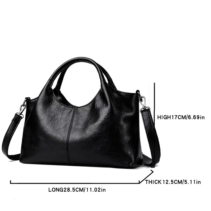 Handbag Handbag High-Quality PU Wo 's Hand Carry Simple Casual Handbag Banquet Shopping Travel Handbag