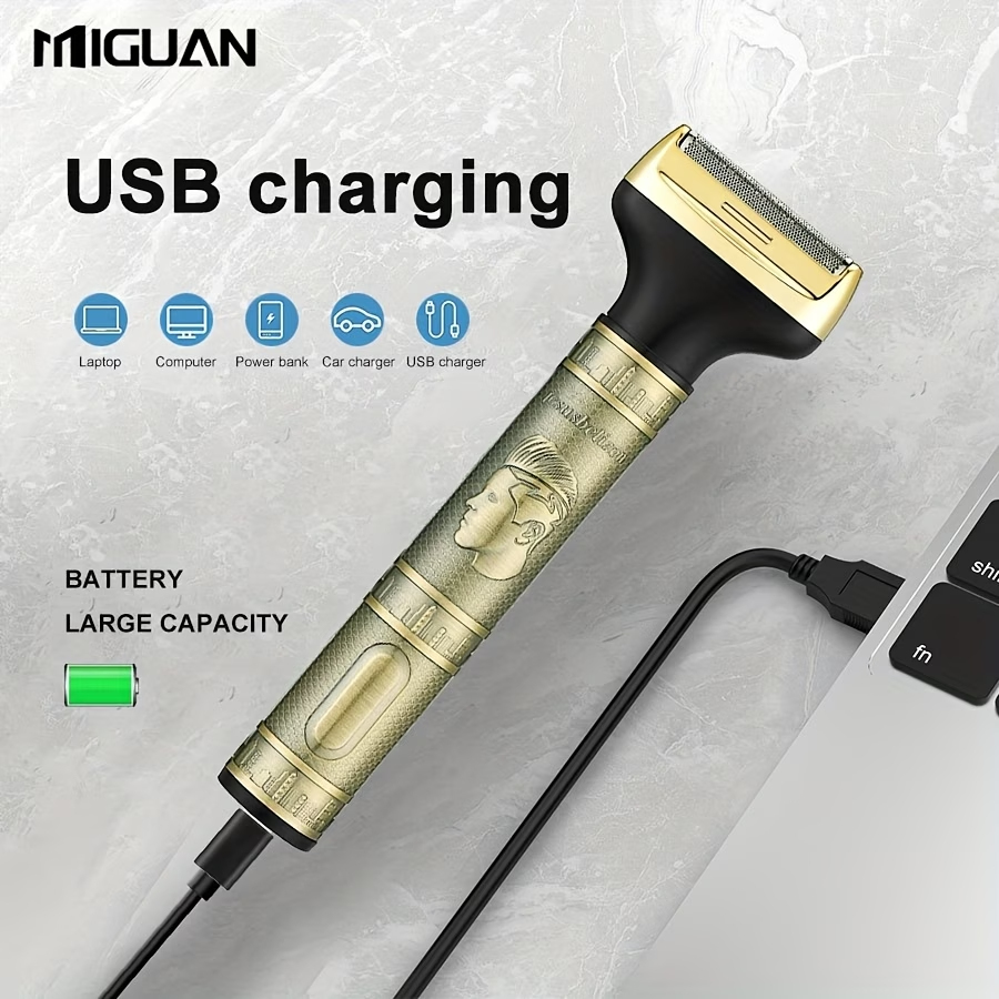 3-In-1 Professional Hair Grooming Kit for Men: Trim, Shave, And Style with A Cordless Electric Razor!