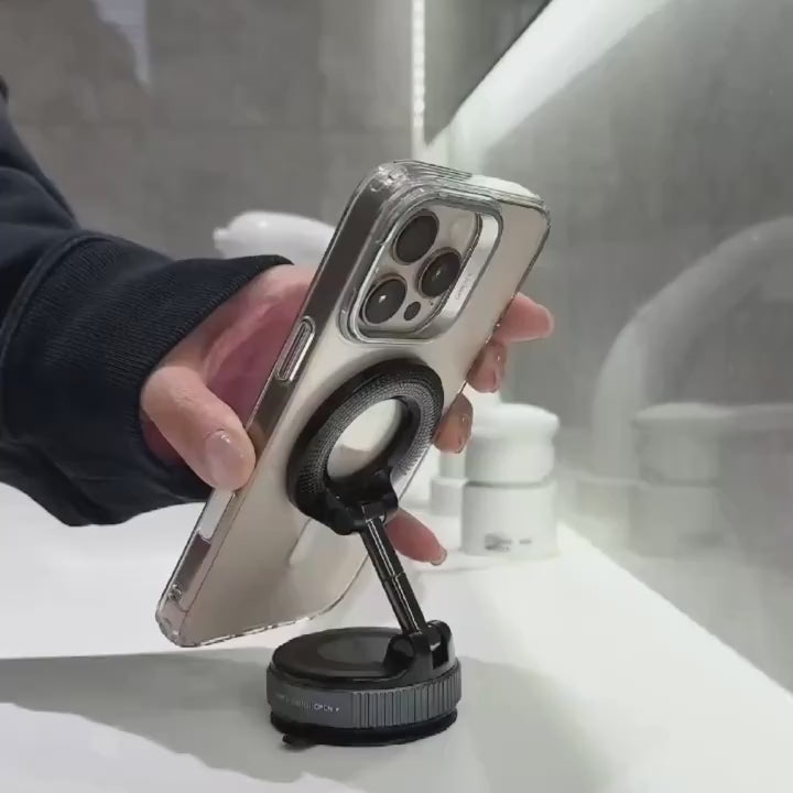 A 360° Adjustable Magnetic Phone Holder, Suitable for Use on Car Dashboards, Compatible with Iphone 16/15/14/12 Series, Portable Foldable Car Phone Stand