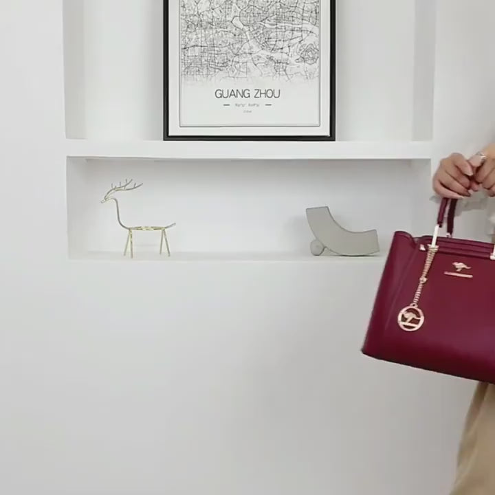 Single-Shoulder Women'S Bag 2025 New Style Tote Middle-Aged Handbag Versatile Elegant And Fashionable Mom Crossbody Bag