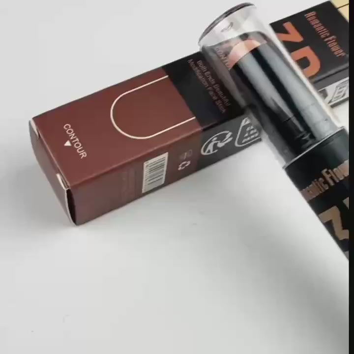 [Contour Stick] Waterproof Long Lasting Double Head Contour Stick | Highlights&Contour&Concealer 3D Face Makeup with Plant Squalane