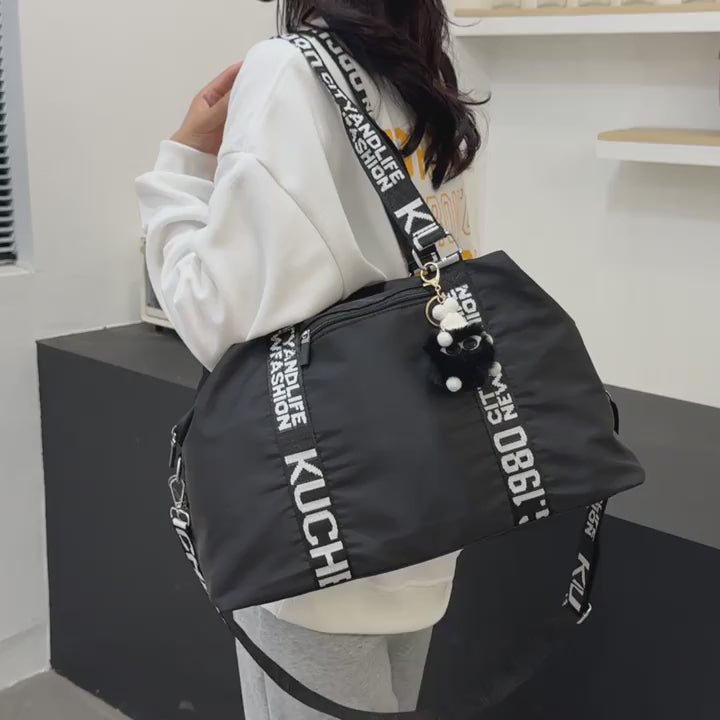 Foldable Travel Duffle Bag - Sports Fitness Gym Yoga Tote, Weekender Overnight Bag Luggage Suitcase Organizer - Durable Polyester Fabric - For Men & Women - Suitable for Travel, Gym, Yoga & Everyday Use - Perfect Gift for Travelers & Fitness Enthusiasts