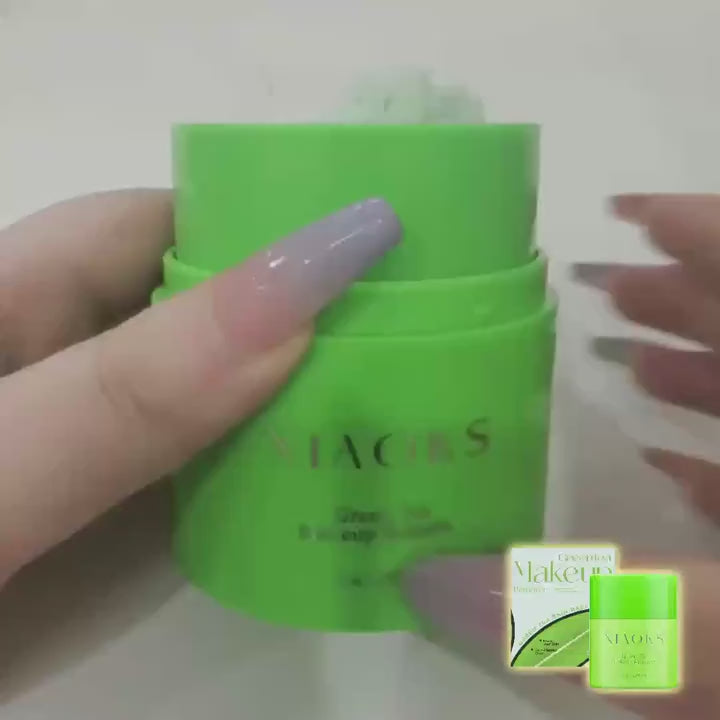 Green Tea Rotary Makeup Remover, Makeup Remover Lotion Makeup Remover Oil Suitable for Face, Lips And Eyes Suitable for Removing All Types of Makeup, Mild Without Irritation, Clear Without Residue, Deep Clean Skin, Deep Moisturize Face