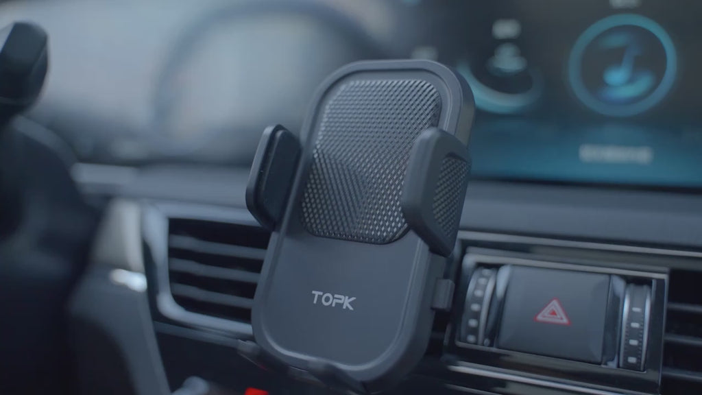 Car Phone Holder Mount, Car Mount with Hook Clip for Car Air Vent 360° Rotation Phone Mount Compatible with Iphone Android Cell Phone