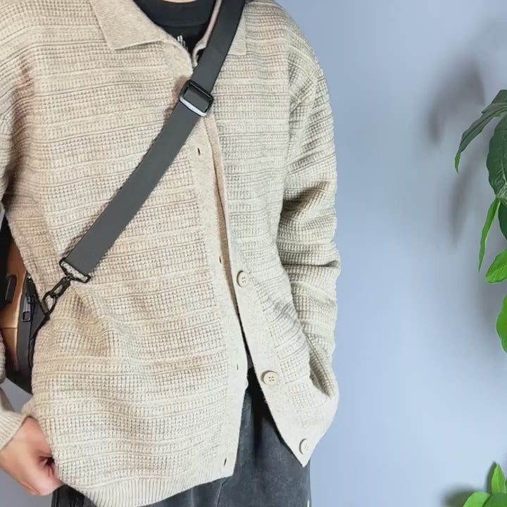 A Multi-functional Combination Lock Chest Bag, Outdoor Casual Crossbody Bag, Unisex Simple Single-shoulder Bag