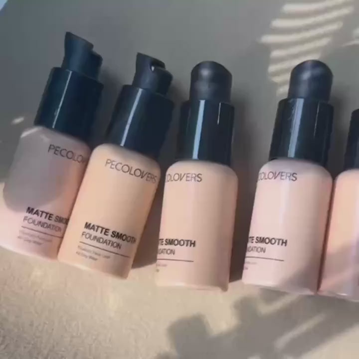 Pro Flawless Liquid Foundation - Full Coverage, Natural Matte Finish, Waterproof, Long-Lasting Concealer for Dark Circles,, Blemishes, and Imperfections - Suitable for All Skin Types and Tones
